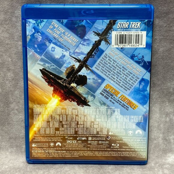 Star Trek & Star Trek Into Darkness Blu-Ray DVD Set - Picture 4 of 7